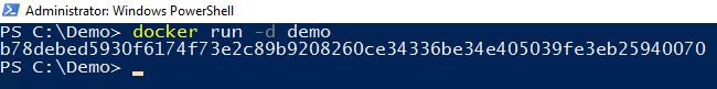 Docker run -d