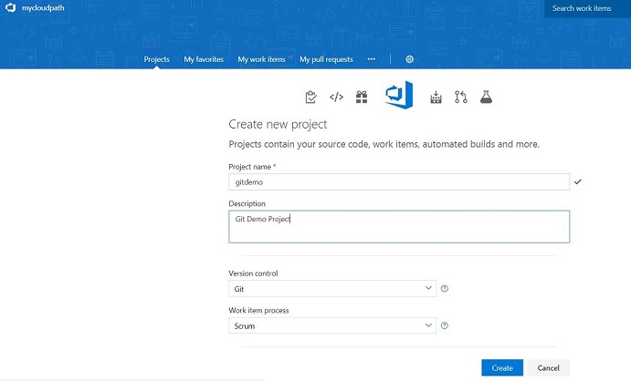 Create new project