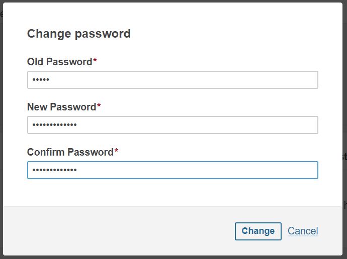 New Admin Password